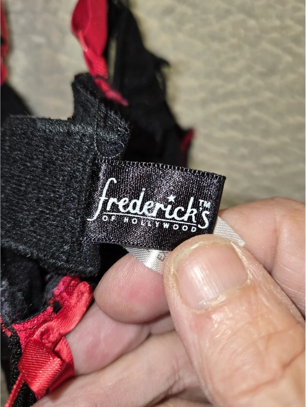 fredericks of hollywood lace Corset Bodysuit Mesh Black/red Trim Vtg 90sY2k Sm